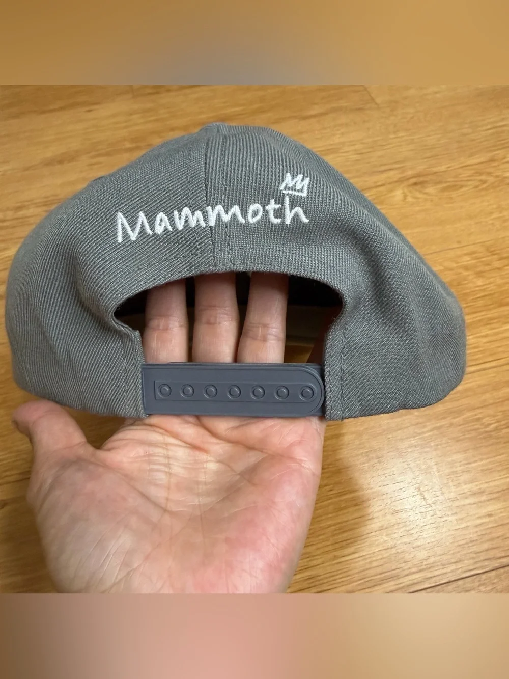 Mammoth Mountain Crown Trail Map Brim Cap Small Adult Or Youth Gray SnapBack